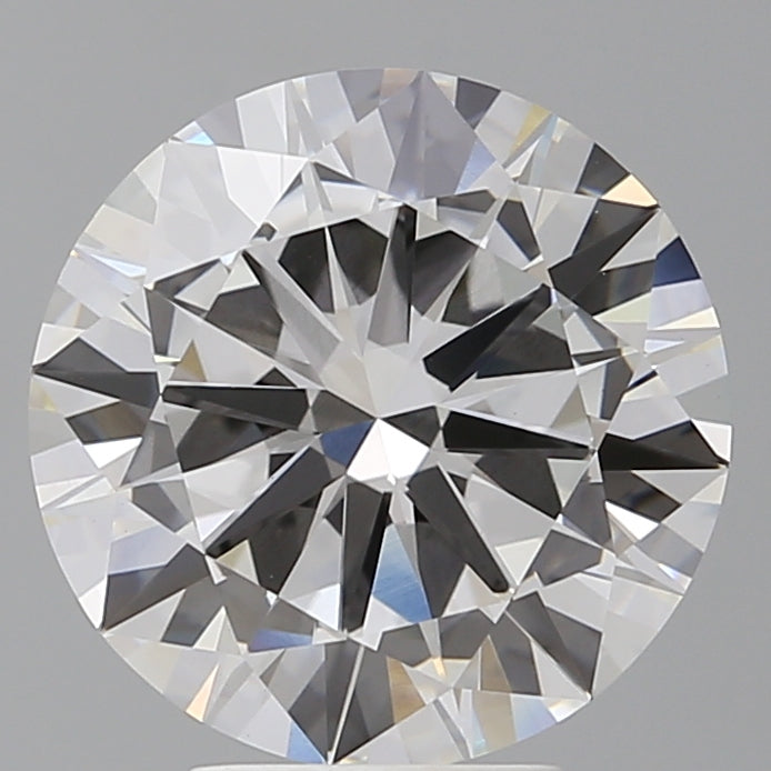 5.02 Carat Round Shaped, Excellent Cut, F Color, VVS2 Clarity, IGI Certified Lab Grown Diamond