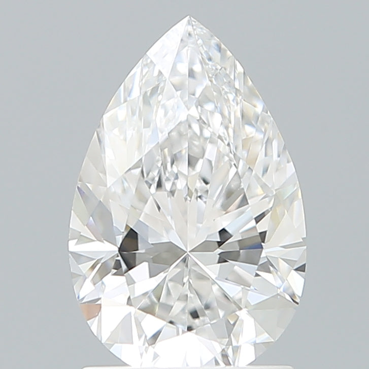 1.58 Carat Pear Shaped, Excellent Cut, D Color, VVS1 Clarity, IGI Certified Lab Grown Diamond