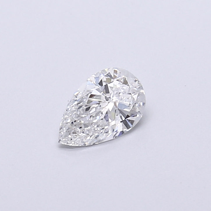 0.45 Carat Pear Shaped, Very Good Cut, D Color, VVS2 Clarity, IGI Certified Lab Grown Diamond