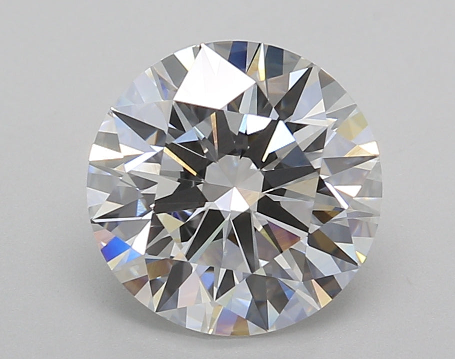3.02 Carat Round Shaped, Ideal Cut, E Color, VVS2 Clarity, IGI Certified Lab Grown Diamond