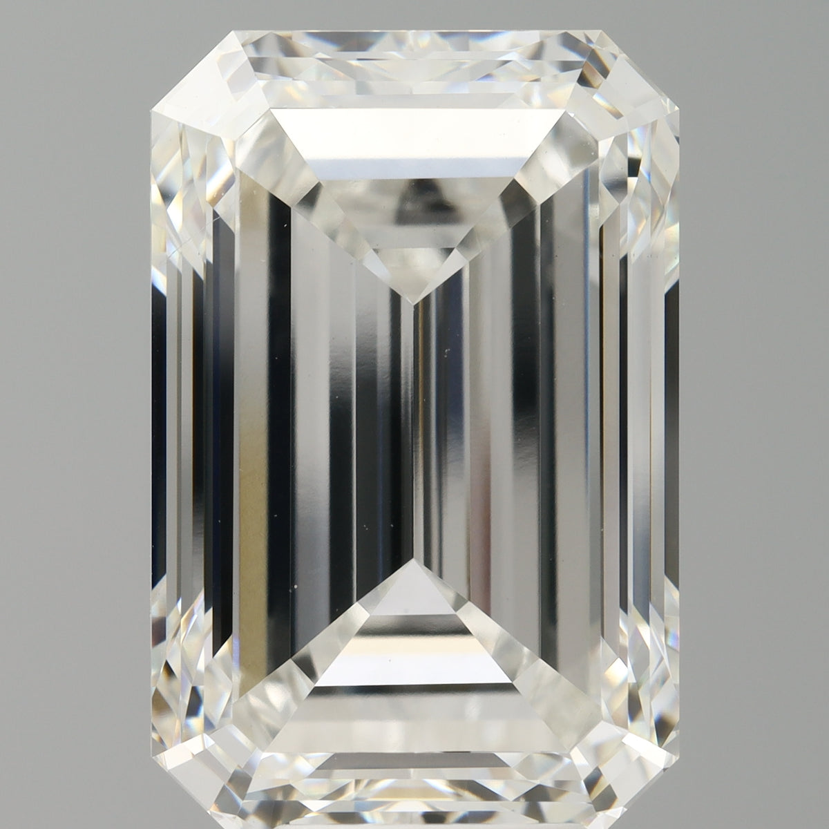 10.01 Carat Emerald Shaped, Ideal Cut, F Color, VVS2 Clarity, IGI Certified Lab Grown Diamond