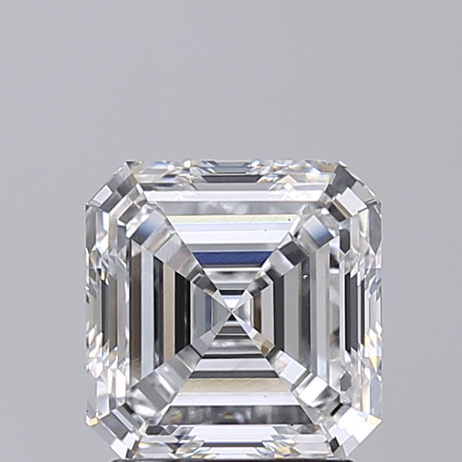 2.00 Carat Asscher Shaped, Very Good Cut, E Color, VS1 Clarity, IGI Certified Lab Grown Diamond