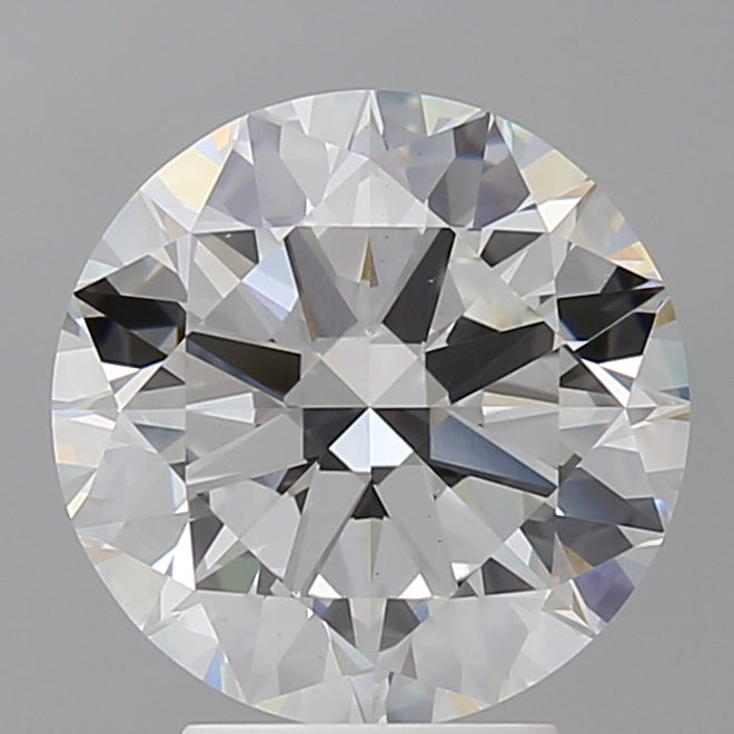 4.00 Carat Round Shaped, Excellent Cut, E Color, VVS2 Clarity, IGI Certified Lab Grown Diamond