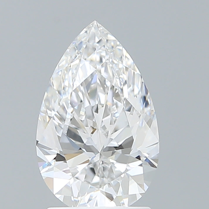1.89 Carat Pear Shaped, Ideal Cut, D Color, VVS2 Clarity, IGI Certified Lab Grown Diamond