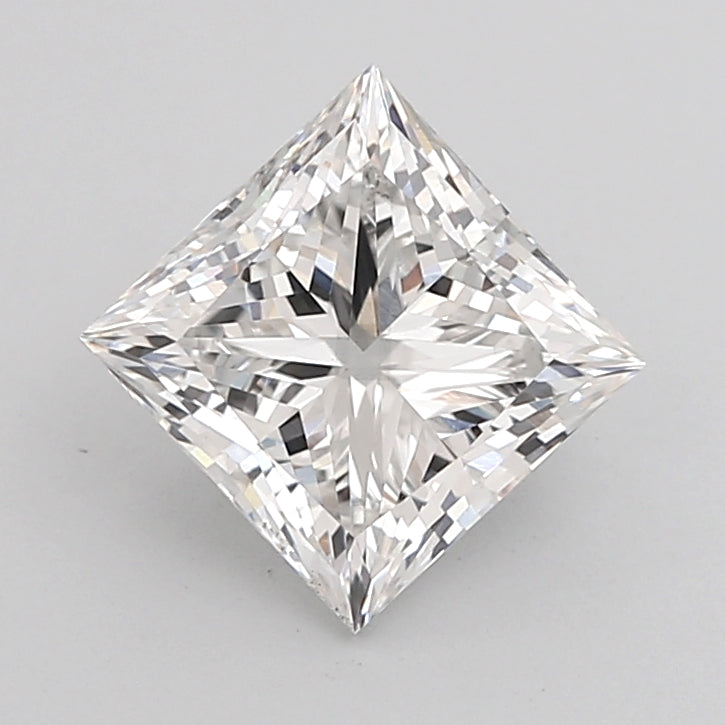 2.01 Carat Princess Shaped, Ideal Cut, G Color, VS1 Clarity, IGI Certified Lab Grown Diamond
