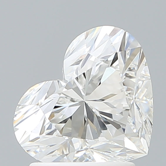 2.00 Carat Heart Shaped, Excellent Cut, D Color, VVS2 Clarity, IGI Certified Lab Grown Diamond