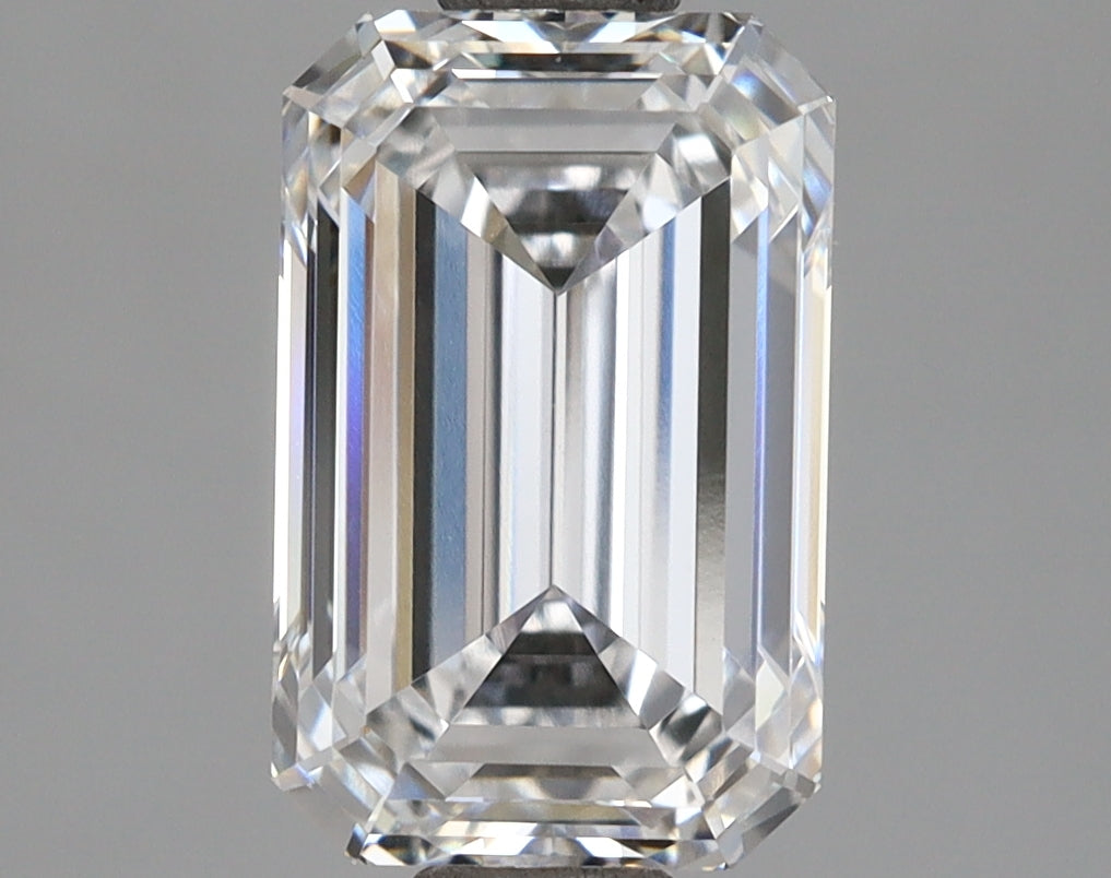 2.10 Carat Emerald Shaped, Ideal Cut, D Color, IF Clarity, IGI Certified Lab Grown Diamond