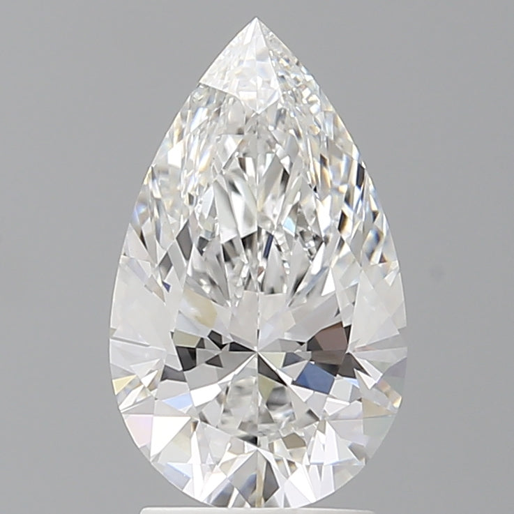 2.55 Carat Pear Shaped, Ideal Cut, E Color, VVS2 Clarity, IGI Certified Lab Grown Diamond