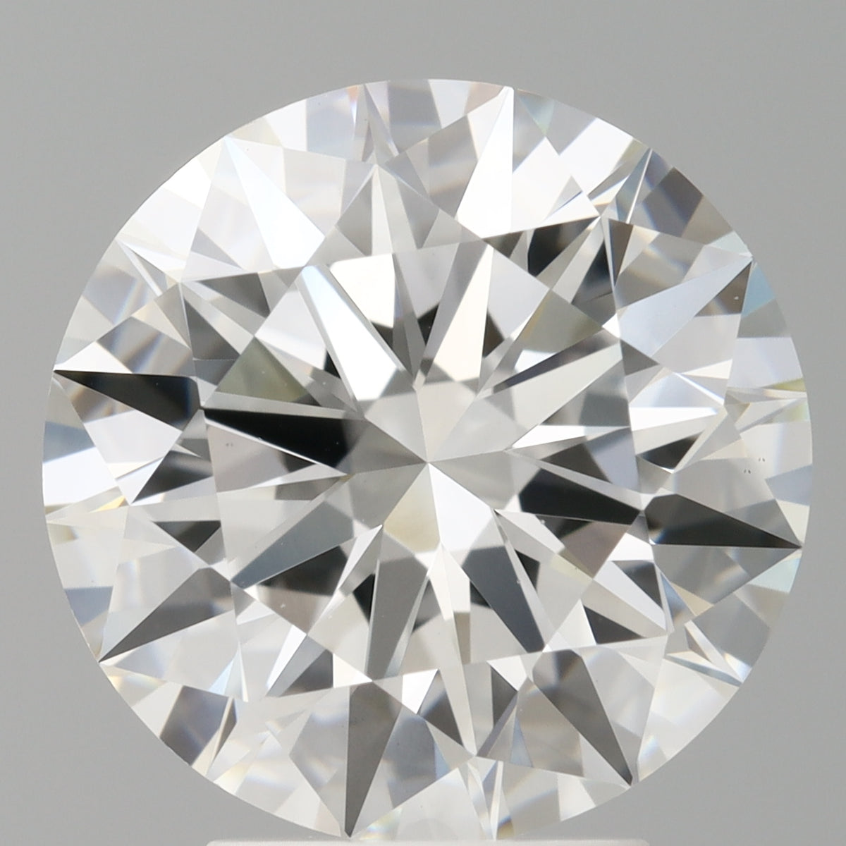 4.09 Carat Round Shaped, Ideal Cut, F Color, VVS2 Clarity, IGI Certified Lab Grown Diamond