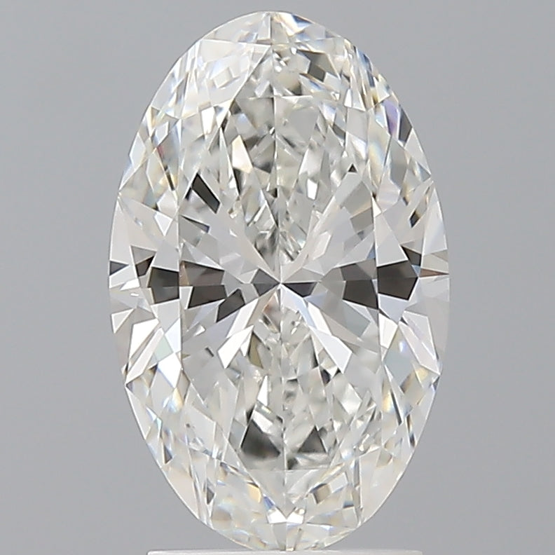 2.50 Carat Oval Shaped, Ideal Cut, F Color, VVS2 Clarity, IGI Certified Lab Grown Diamond