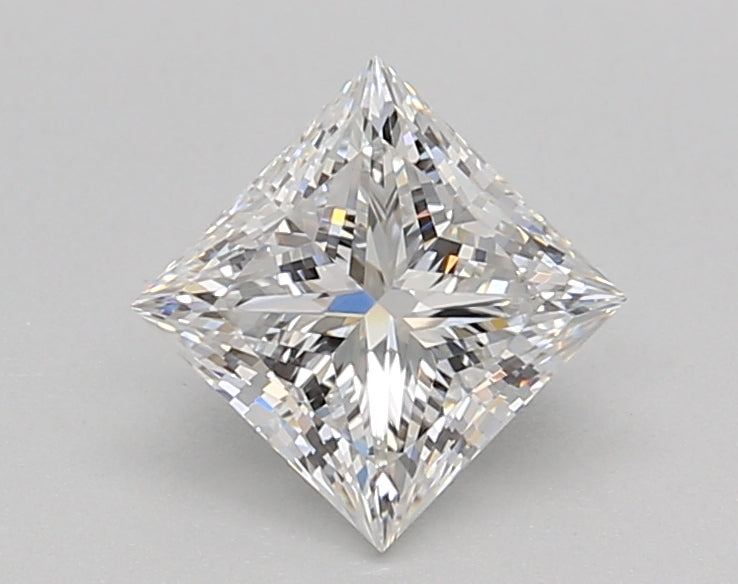 1.01 Carat Princess Shaped, Ideal Cut, E Color, VVS2 Clarity, IGI Certified Lab Grown Diamond
