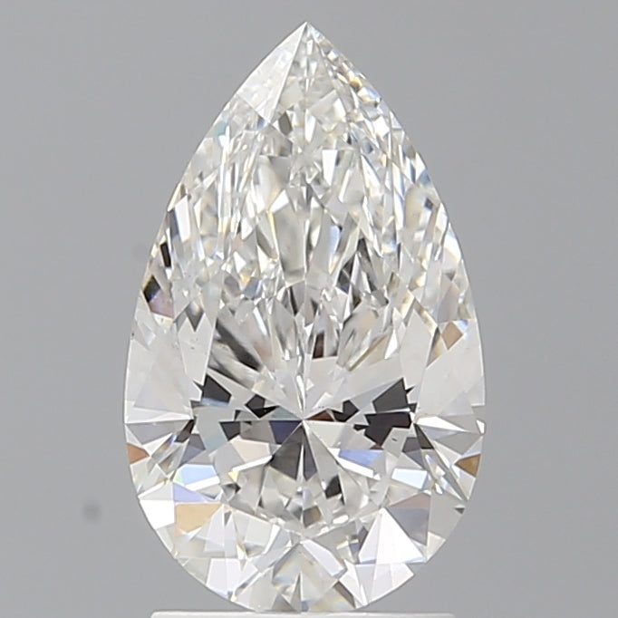 2.03 Carat Pear Shaped, Ideal Cut, F Color, VS2 Clarity, IGI Certified Lab Grown Diamond