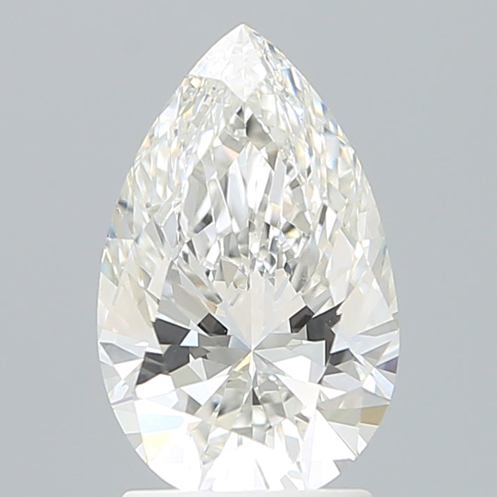 2.10 Carat Pear Shaped, Ideal Cut, E Color, VVS2 Clarity, IGI Certified Lab Grown Diamond