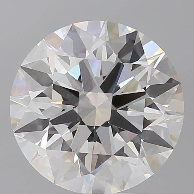 4.10 Carat Round Shaped, Ideal Cut, E Color, VVS2 Clarity, IGI Certified Lab Grown Diamond