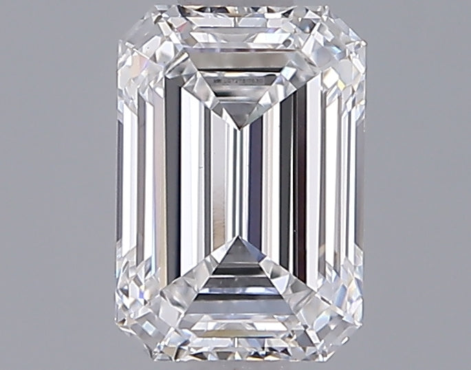 1.34 Carat Emerald Shaped, Ideal Cut, D Color, VS1 Clarity, IGI Certified Lab Grown Diamond