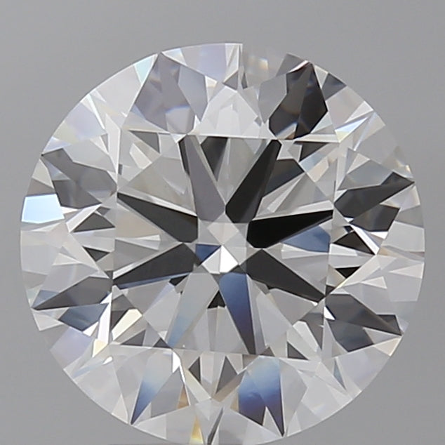 4.02 Carat Round Shaped, Ideal Cut, E Color, VVS2 Clarity, IGI Certified Lab Grown Diamond