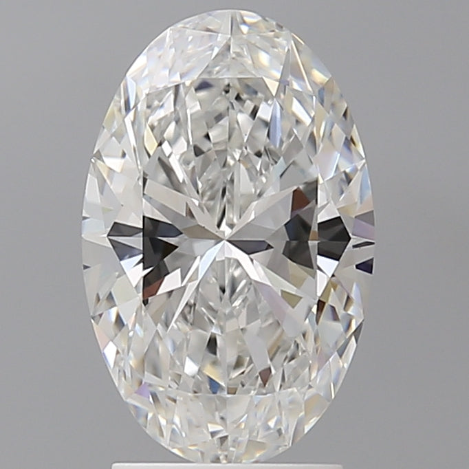 2.57 Carat Oval Shaped, Ideal Cut, E Color, VVS2 Clarity, IGI Certified Lab Grown Diamond