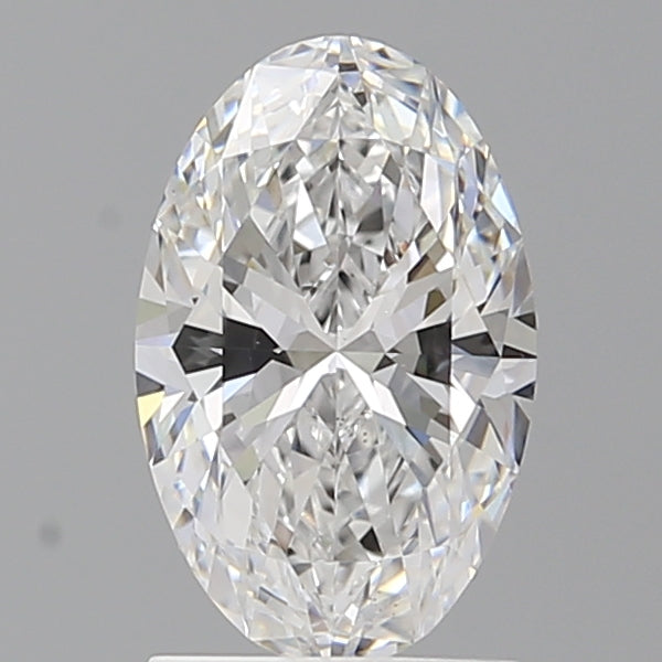 1.59 Carat Oval Shaped, Ideal Cut, D Color, VVS2 Clarity, IGI Certified Lab Grown Diamond
