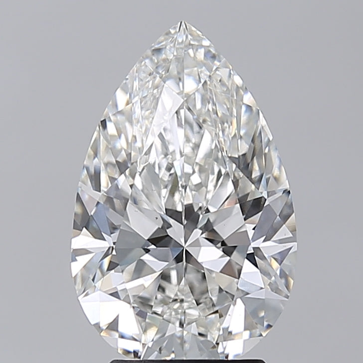 3.00 Carat Pear Shaped, Excellent Cut, G Color, VS1 Clarity, IGI Certified Lab Grown Diamond