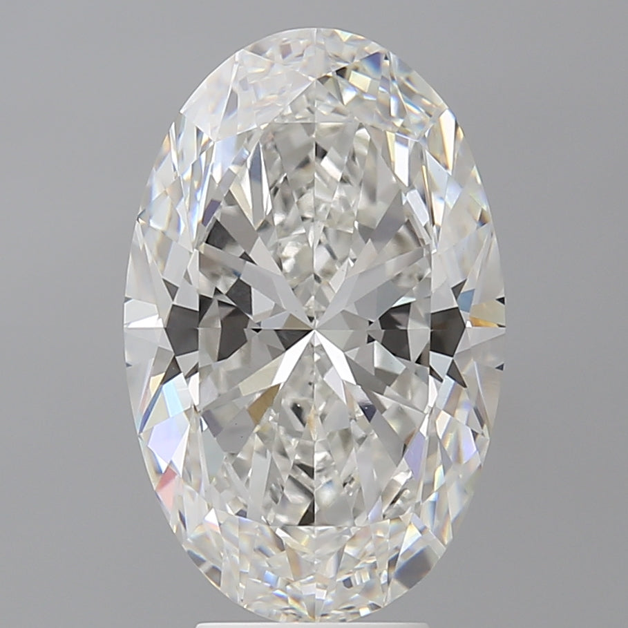 6.10 Carat Oval Shaped, Excellent Cut, F Color, VVS2 Clarity, IGI Certified Lab Grown Diamond