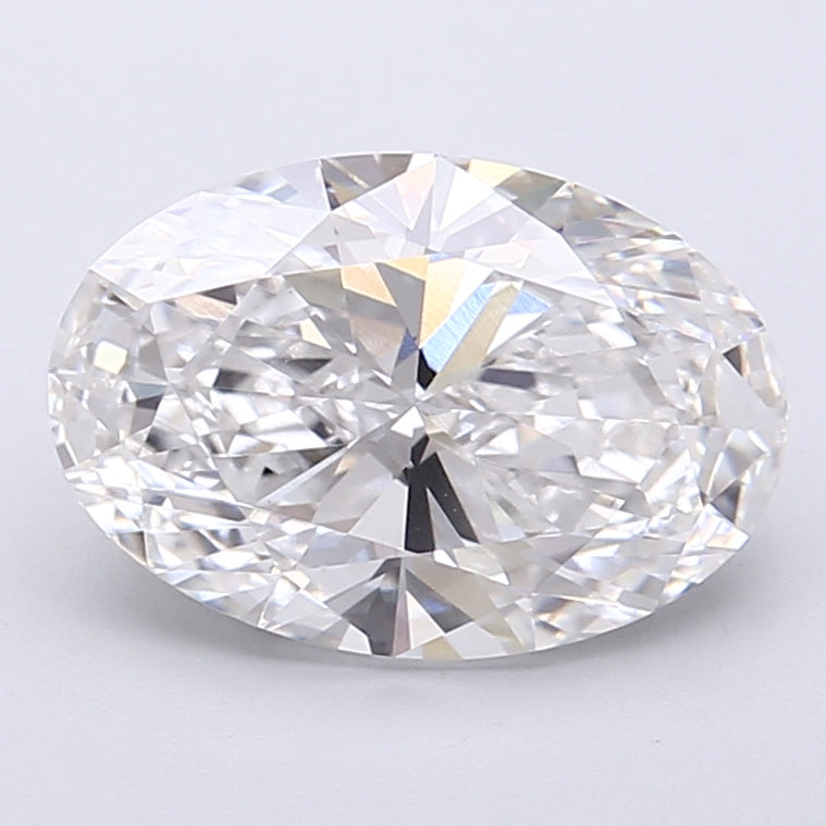 3.09 Carat Oval Shaped, Very Good Cut, E Color, VVS2 Clarity, IGI Certified Lab Grown Diamond