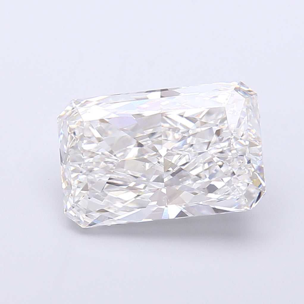 4.31 Carat Radiant Shaped, Very Good Cut, E Color, VVS2 Clarity, IGI Certified Lab Grown Diamond