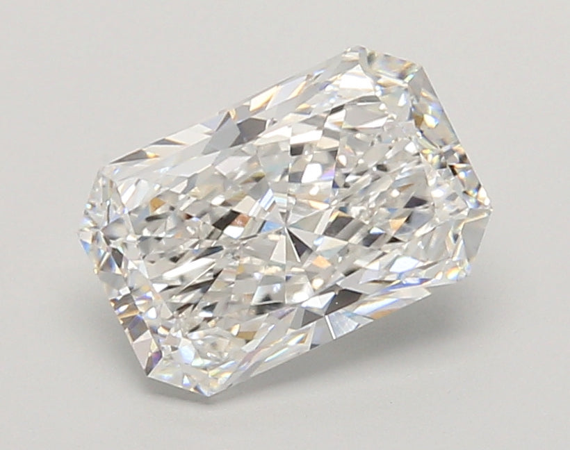 2.01 Carat Radiant Shaped, Ideal Cut, D Color, VVS2 Clarity, IGI Certified Lab Grown Diamond
