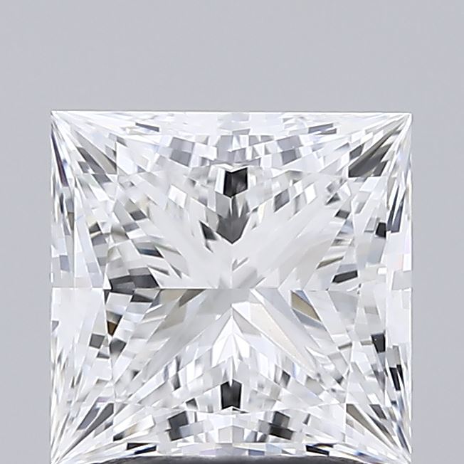 2.01 Carat Princess Shaped, Ideal Cut, D Color, VVS1 Clarity, IGI Certified Lab Grown Diamond