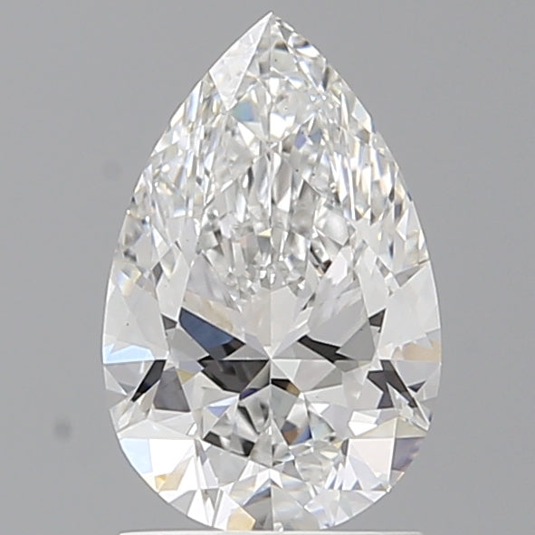 1.60 Carat Pear Shaped, Ideal Cut, E Color, VVS2 Clarity, IGI Certified Lab Grown Diamond