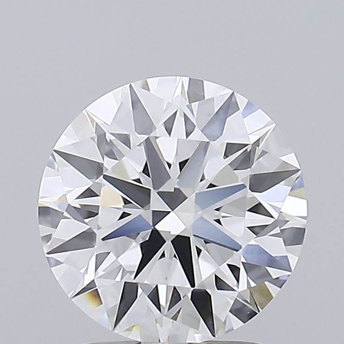 2.20 Carat Round Shaped, Ideal Cut, D Color, VVS2 Clarity, IGI Certified Lab Grown Diamond