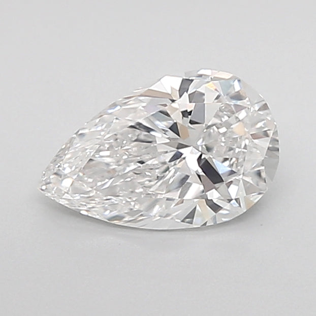 0.79 Carat Pear Shaped, Very Good Cut, D Color, VVS2 Clarity, IGI Certified Lab Grown Diamond
