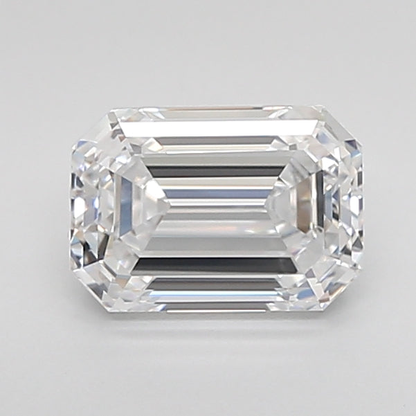 1.58 Carat Emerald Shaped, Excellent Cut, D Color, VVS1 Clarity, IGI Certified Lab Grown Diamond