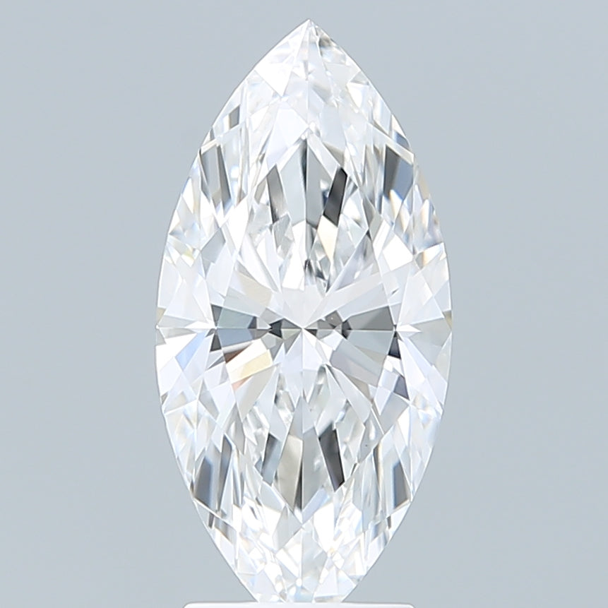 3.09 Carat Marquise Shaped, Ideal Cut, E Color, VVS2 Clarity, IGI Certified Lab Grown Diamond