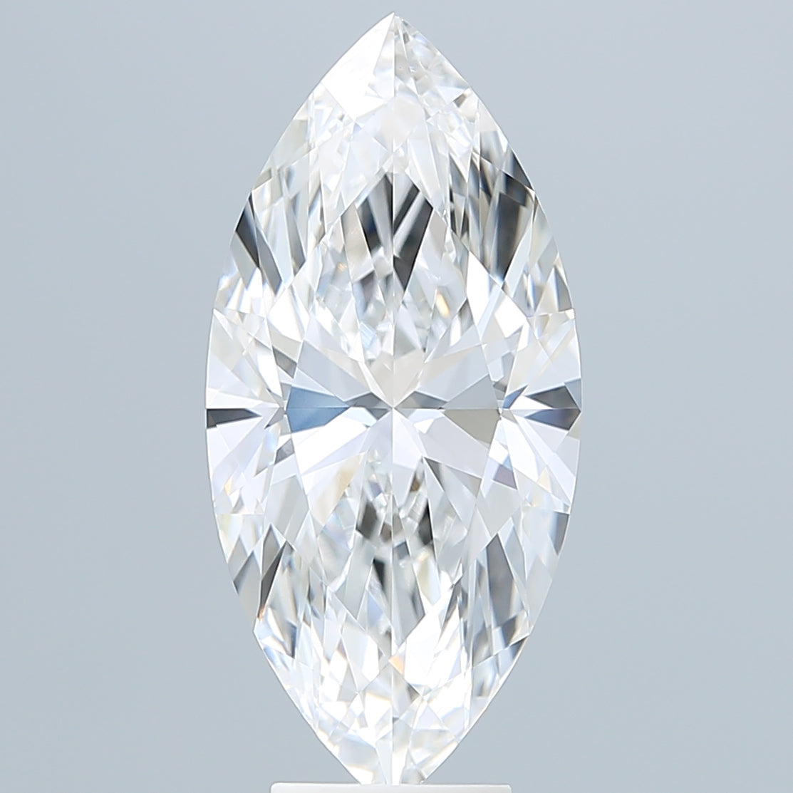 6.09 Carat Marquise Shaped, Ideal Cut, E Color, VVS2 Clarity, IGI Certified Lab Grown Diamond