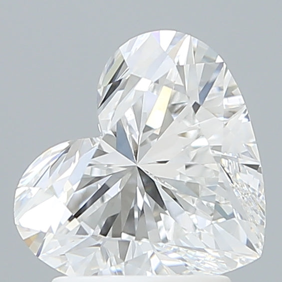 2.09 Carat Heart Shaped, Ideal Cut, D Color, VVS2 Clarity, IGI Certified Lab Grown Diamond