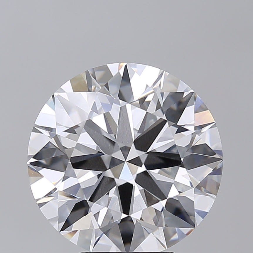 6.02 Carat Round Shaped, Ideal Cut, E Color, VVS2 Clarity, IGI Certified Lab Grown Diamond