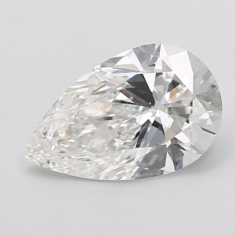 4.22 Carat Pear Shaped, Very Good Cut, E Color, VVS2 Clarity, IGI Certified Lab Grown Diamond