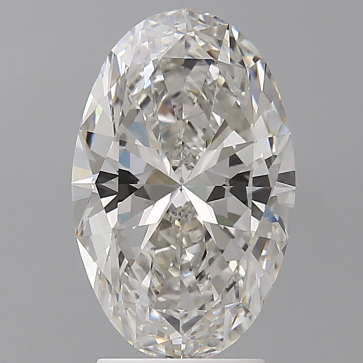 3.07 Carat Oval Shaped, Ideal Cut, F Color, VVS2 Clarity, IGI Certified Lab Grown Diamond