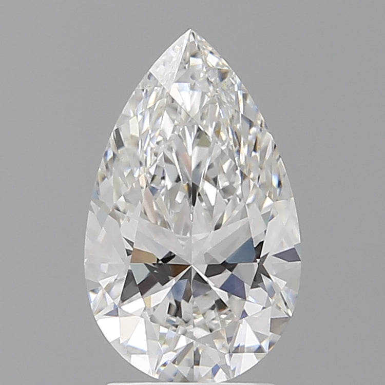 2.57 Carat Pear Shaped, Ideal Cut, F Color, VVS2 Clarity, IGI Certified Lab Grown Diamond