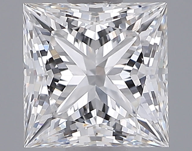 1.05 Carat Princess Shaped, Ideal Cut, E Color, VVS2 Clarity, IGI Certified Lab Grown Diamond