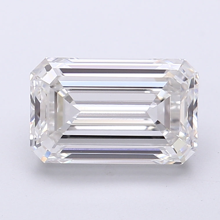 2.91 Carat Emerald Shaped, Very Good Cut, F Color, VVS2 Clarity, IGI Certified Lab Grown Diamond