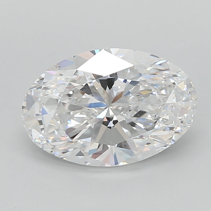 2.39 Carat Oval Shaped, Excellent Cut, D Color, VS1 Clarity, IGI Certified Lab Grown Diamond