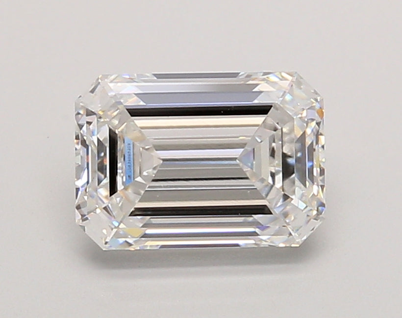2.05 Carat Emerald Shaped, Ideal Cut, E Color, VVS2 Clarity, IGI Certified Lab Grown Diamond