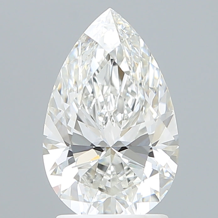 2.09 Carat Pear Shaped, Ideal Cut, E Color, VVS2 Clarity, IGI Certified Lab Grown Diamond