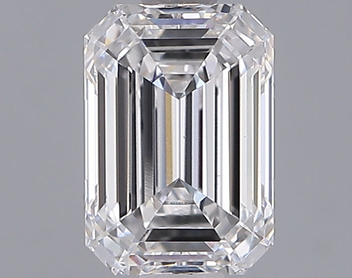 1.52 Carat Emerald Shaped, Ideal Cut, D Color, VS1 Clarity, IGI Certified Lab Grown Diamond