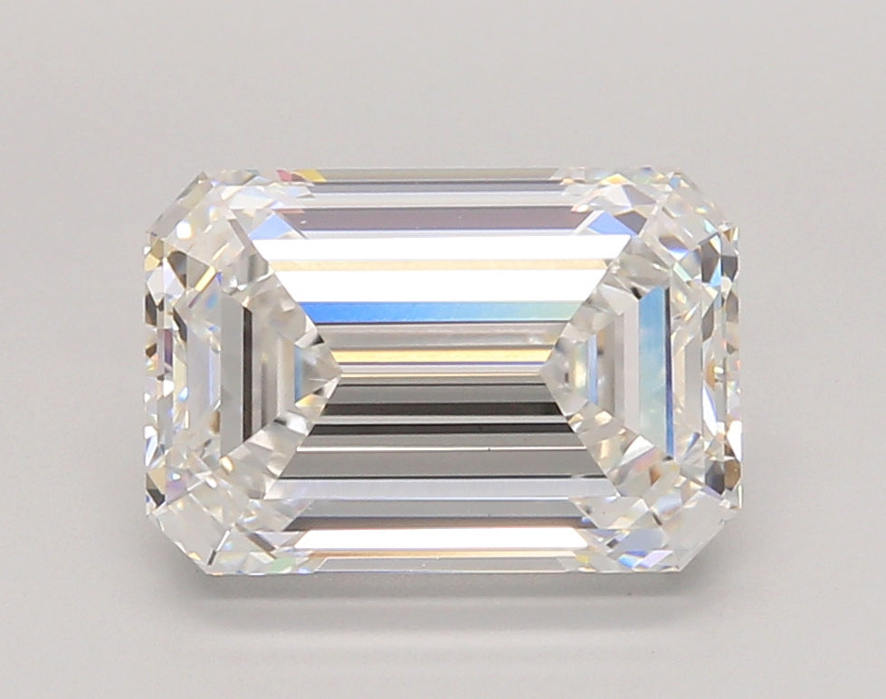 4.04 Carat Emerald Shaped, Ideal Cut, E Color, VS1 Clarity, IGI Certified Lab Grown Diamond