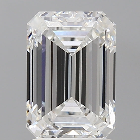 2.57 Carat Emerald Shaped, Ideal Cut, E Color, VVS2 Clarity, IGI Certified Lab Grown Diamond