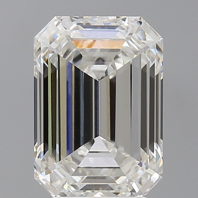 4.03 Carat Emerald Shaped, Ideal Cut, F Color, VVS2 Clarity, IGI Certified Lab Grown Diamond