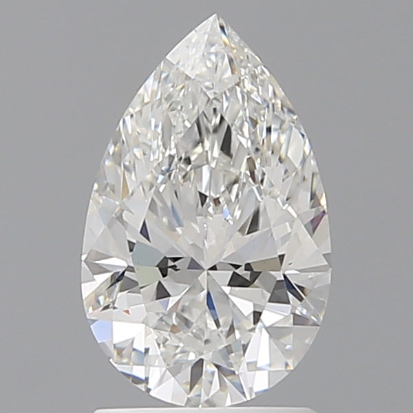 1.55 Carat Pear Shaped, Ideal Cut, E Color, VVS2 Clarity, IGI Certified Lab Grown Diamond