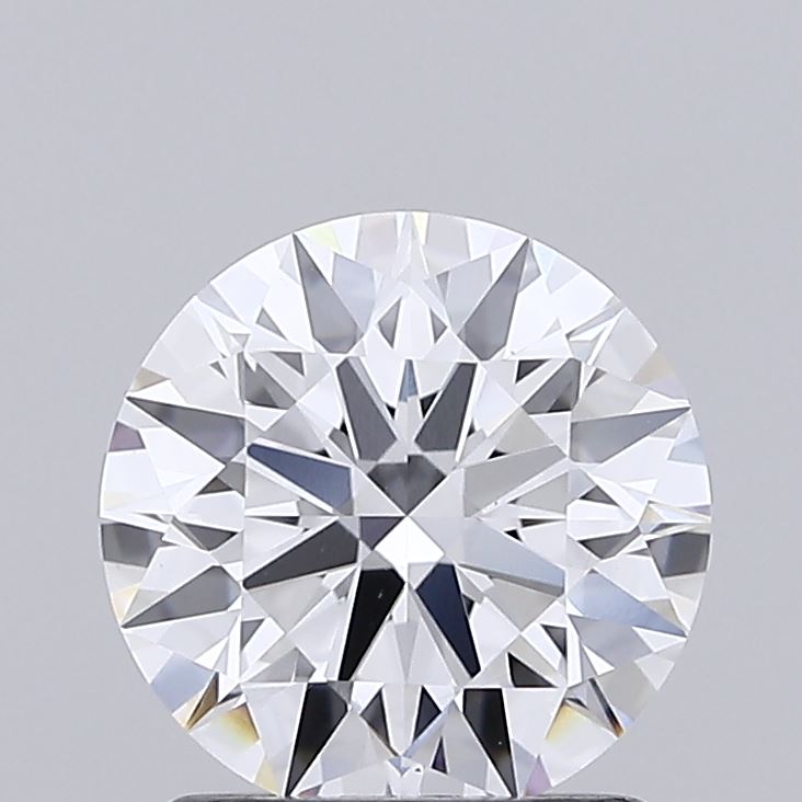 1.59 Carat Round Shaped, Ideal Cut, D Color, VVS2 Clarity, IGI Certified Lab Grown Diamond